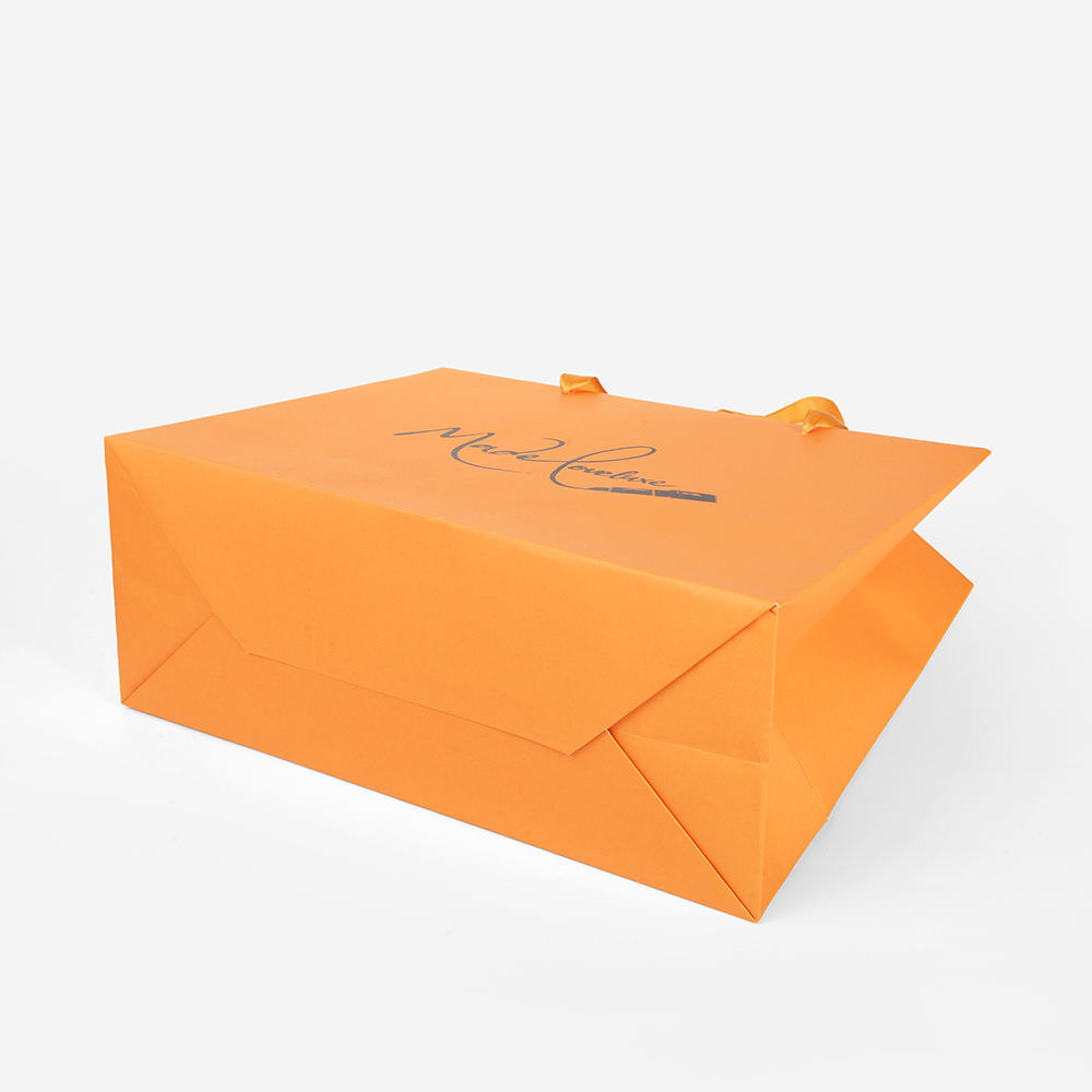 Custom Order Sealing Handle Hand Length Handle Paper Bag with Your Logo