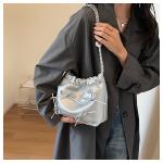 Seasonal Must-Have Minimalist Pleated Magnetic Bucket Handbags for Ladies in 4