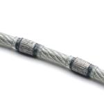 11.0mm Diamond Rope Sintered Diamond Squaring For Stone Block Trimming Stone