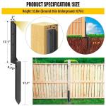 2mm Thickness Steel Fence Post Repair Stakes Anchor Ground Spike for Wood Post