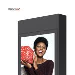 IP65 400W RAL Outdoor Digital Signage Totem 2500nits Galvanize Steel