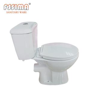 Wholesale Sanitary France Two Piece WC Complete Cuvette P Trap Floor Mount Toilet from china suppliers