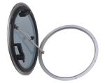 Dia 16.7" Anodized Aluminum Round Marine Porthole With Tempered Glass