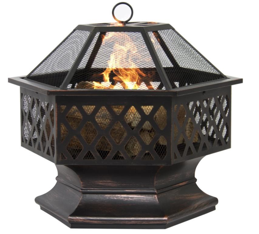 Outdoor Portable Smokeless Fire Pit Metal Fire Pits Garden