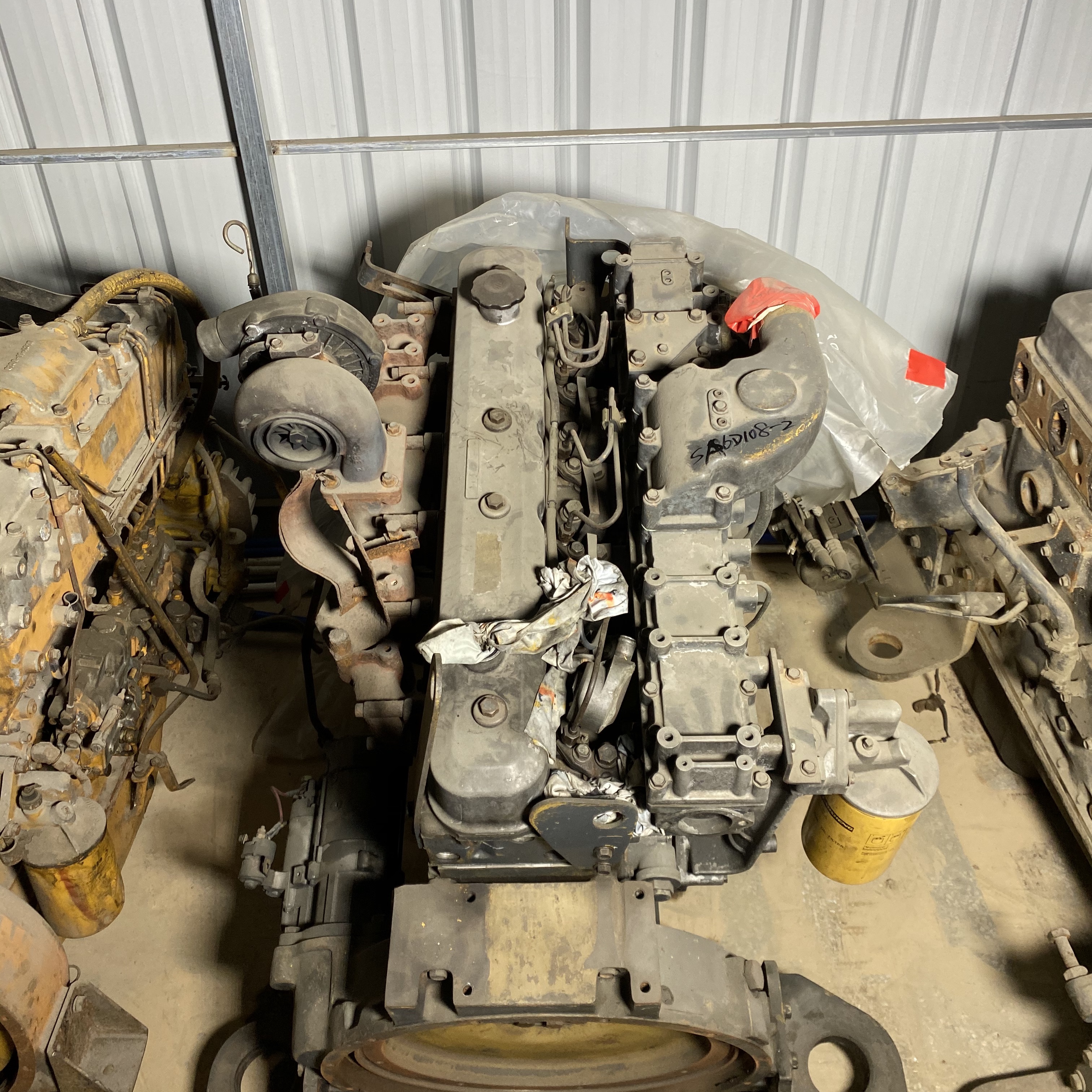 Used SA6D108-2 Engine Assy 4 Stroke Komatsu Cummins Engine Euro 3