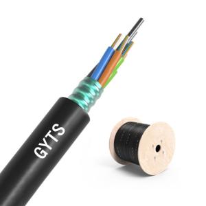 Wholesale Outdoor Duct and Conduit Customized 2-288 Cores SM MM Armoured GYTS Fiber Optic Cable from china suppliers