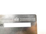 85x54x0.5mm Steel Taxi VIP Member Card Cut Logo White Signature