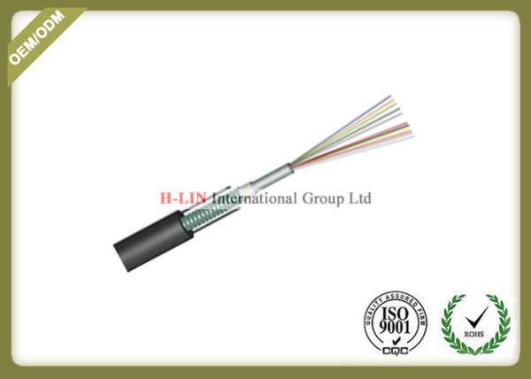 Armored Loose Tube Outdoor Fiber Optic Cable Direct Buried GYXTW For Transmissio