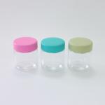 Smooth Round Glass Weed Flower Candy Storage Container With Child Resistant