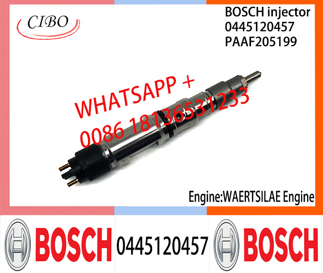 BOSCH 0445120457 Neutral Diesel Fuel Injector Assembly 0445120457 PAAF205199 For WAERTSILAE Engine