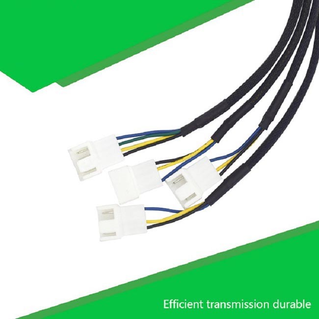 4 Pin Pwm Fan Extension Cable High Frequency 30cm Copper