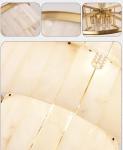 Modern Home Decor Brass Chandelier Alabaster Marble Shade Hotel Restaurant Room