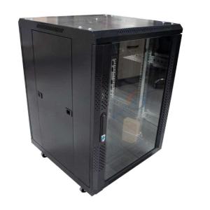 Wholesale Powder Coated 18U Network Rack With 4 Wheels Ventilation Fan Assisted from china suppliers