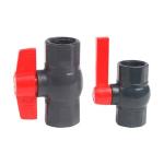 1.0MPA Pressure UPVC/PVC Compact Round Ball Valve in White for Professional