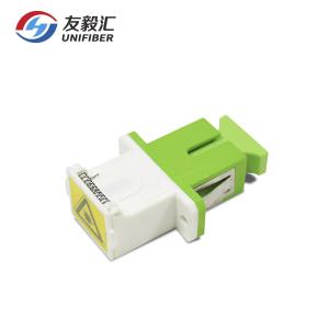 Wholesale Single Mode OM3 OM4 Fiber SC Shutter Fiber Optic Adapter from china suppliers