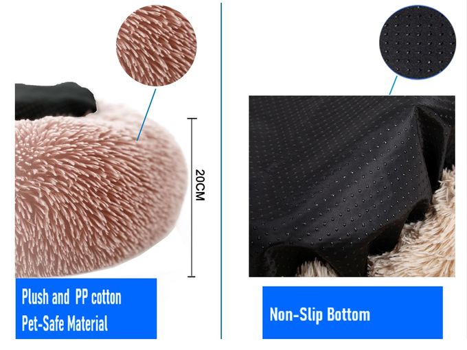 Soothing Small Kitten Pet Calming Beds 70cm Peaceful Pooch Bed Ventilated