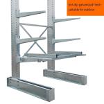 300-1500kgs/arm Weight Capacity Cantilevered Hot Dip Galvanized Outdoor Storage
