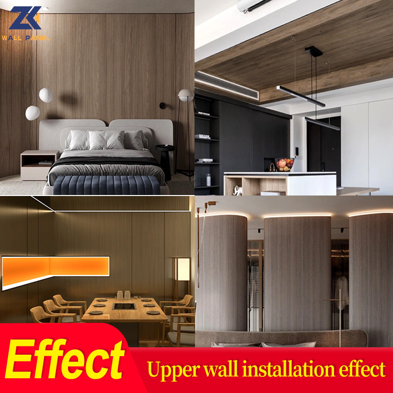 5mm 8mm Bamboo Charcoal Wood PVC Decorative Interior Wall Insulation Panels