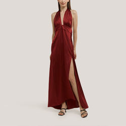 Wholesale Ladies Girls Halter Neck Dress Elegant Customized Backless Dresses for Women