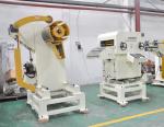 Press Feed Lines Decoiler Straightener Feeder With Coil Loading Car