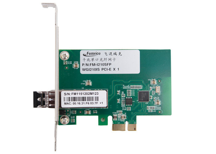 Femrice 1000Mbps Gigabit Ethernet Desktop Computer Network Adapter, Single Port SFP LC Fiber Optical Network Lan Cards