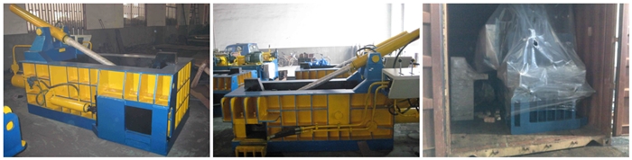 Push out Scrap Steel Balers