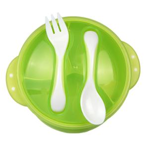 Wholesale Heighten Bottom Childrens Dinnerware Sets , Anti Broken Plastic Tableware Set from china suppliers