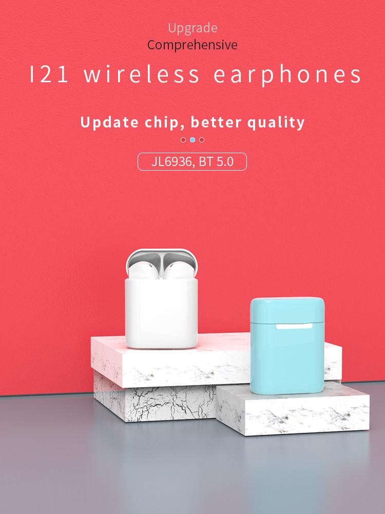 Mini TWS I21 V5.0 135g Small Wireless Bluetooth Earbuds