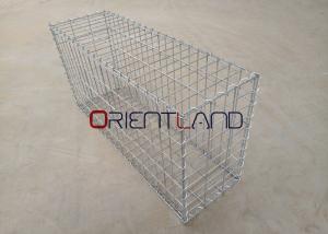 Wholesale Square Hole Gabion Mesh Cage / Metal Gabion Baskets As Riverbank Protection from china suppliers