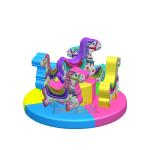 Electric Merry Go Round Play Set 100kg - 500kg Capacity Inflatable Soft Play