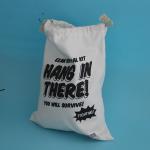 Durable Drawstring 34x45cm Cotton Storage Bag