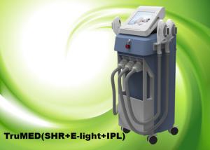 Wholesale IPL SHR Hair Removal Machine Vertical 3Handles E-light TruMED(SHR+IPL+Nd:Yag) from china suppliers