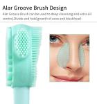 Eliminate Puffiness Silicone Face Cleansing Brush Food Grade AS For Massage