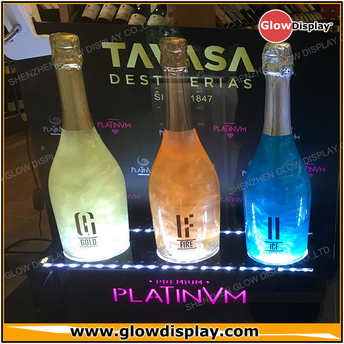 Tavasa Fragancias Platinvm Sparkling Wine Display Stand Champagne Bottle Glorifier