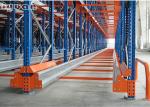 Steel Radio Shuttle Racking Blue Orange Capacity 1000-5000kgs LIFO FIFO