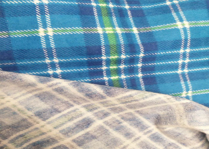 20*10 100% Cotton Grid Cotton Flannel Cloth baby blaket