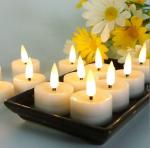 Hot sale good quality real wax LED pillar candle for weddings