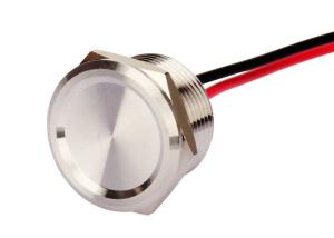 Wholesale Stainless Steel Metal Piezo Touch Switch 50mA Waterproof 19mm Momentary Flat Head from china suppliers
