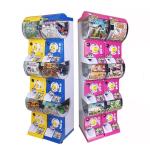 Coin Operated Arcade Claw Machine , Gashapon Dispenser Display Plastic Capsule