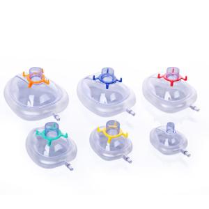 Wholesale Inflatable Valve Anaesthetic Face Mask , CE Size 0-6 Pvc Anaesthesia Mask from china suppliers