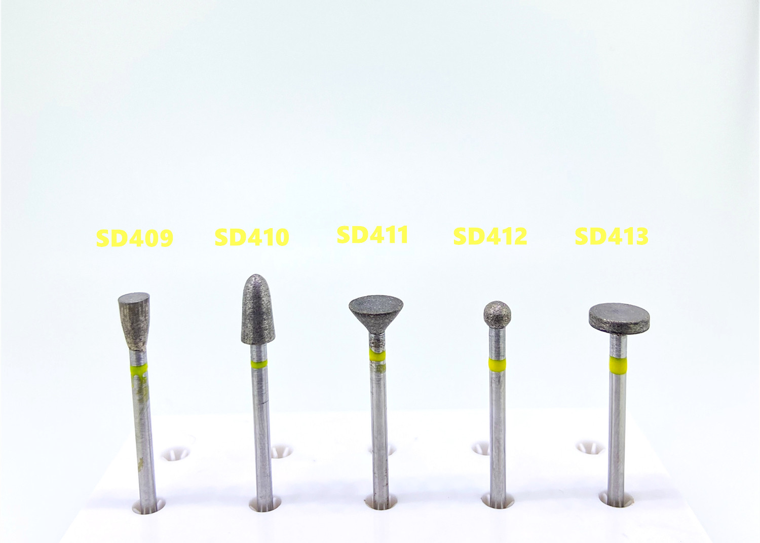 Metal Grinding Polishing Sintered Diamond Bur Flat End Bullet Shape Plaster Cutting Wheel
