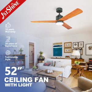 Wholesale Smart Home 52&quot; Bedroom Ceiling Fan Light With Strong Wind 3 Color Light from china suppliers