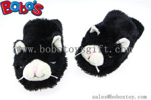 Wholesale Lavender and Flaxseeds Microwave Heated Plush Cat Indoor Home Slipper from china suppliers