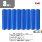 EVE C33 3.2V 15Ah 33140 3C Cylindrical Power Battery DIY for Car Audio, E