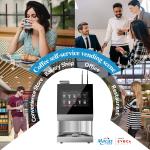 Stainless Steel Hot And Cold Commercial Coffee Vending Machine 2700W