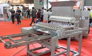 China High Efficiency Cookies Depositor Machine Robust  Structure Easy Operate With 12 Nozzles on sale