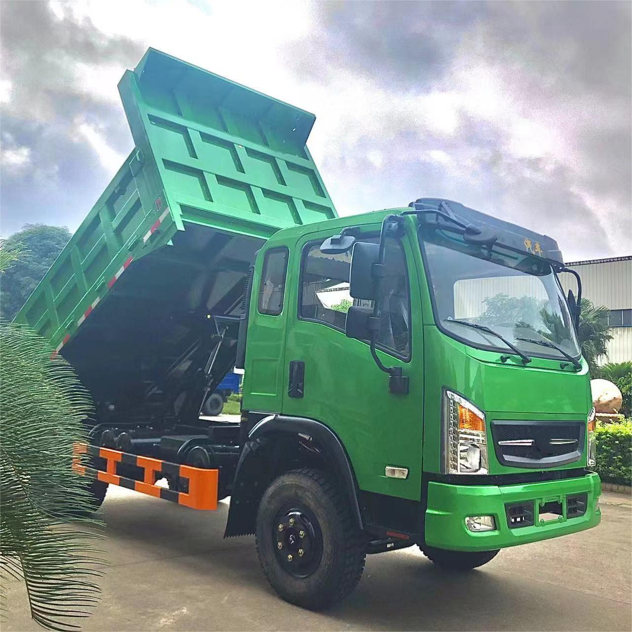 156HP EURO-V Emission Light Dump Tipper Truck in Diesel Fuel Type No Cruise Control