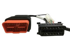 Wholesale Customize Wiring Harness Car Maintenance 2 Male to 1 Female BMW 16 Pin OBD Cable from china suppliers