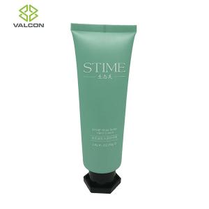 Wholesale Green 80g Refillable Hand Cream Tube Hexagonal Cap 2 Layer LDPE Material from china suppliers