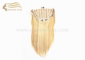 Wholesale 16 Blonde Hair Wigs - 40 CM Straight Blonde Remy Human Hair Half Wig 90 Gram For Sale from china suppliers